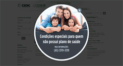 Desktop Screenshot of cediccedilab.com.br