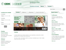 Tablet Screenshot of cediccedilab.com.br